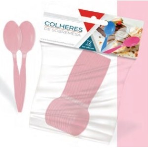 Kit Colher de Sobremesa Com 12 Peças Sortidos