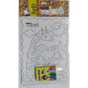 Collore A5  Com 8 Folhas 148 mm x 208 mm Com Giz De Cera