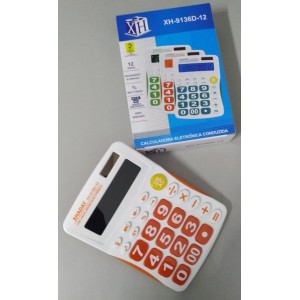 Calculadora   Eletronicas 12 Digitos  Visor Com Luz Musical a Pilha