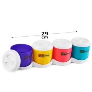 Porta Condimento Com 4 Peças