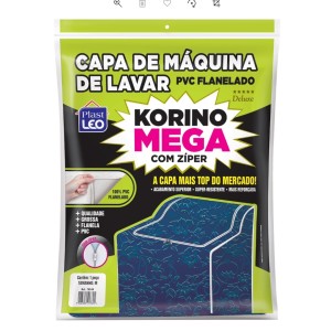 Capa para Máquina de Lavar em Korino Mega Lisa Tamanho Médio