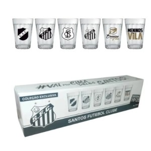 Copo Americano 190 ML Santos  Luva  Com  6