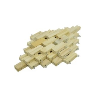 Kit  Descanso de Panela 3 Peças Grosso Madeira