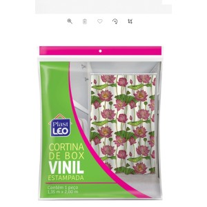 Cortina para Box Estampada em Vinil