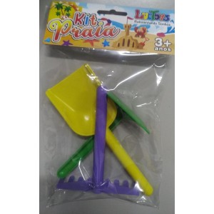Kit   Praia  Solapa Com 3 Peças