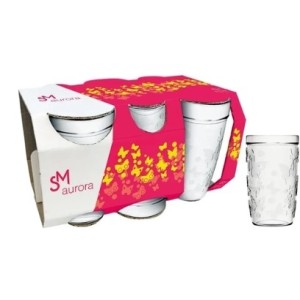Copo Aurora 270 Ml  Luva Com 6
