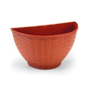 Vaso de  Parede Rattan Telha