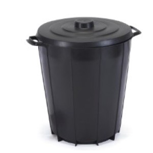 Cesto de Lixo Redondo 35 Litros  Black