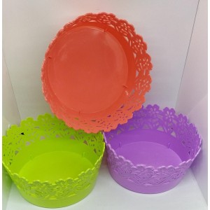 Cesto  De  Fruta  Redondo  De  Plastico  21X10CM