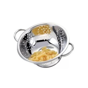 Escorredor de Massa De Aço Inox  24 Cm