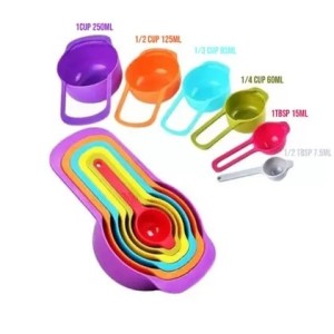 Kit  Medidores  Com 6 Peças Colorido