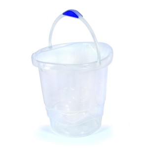 Balde 12 Litros Alça Plastica Transparente