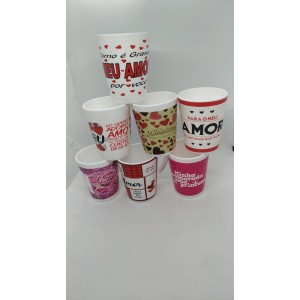 Caneca  350 Ml  Conicas  Amor  Sortidas