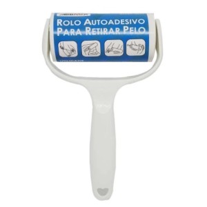 Rolo  Adesivo  Para  Retirar  Pelo  De  Roupas  19 Cm
