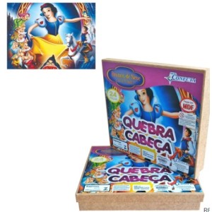 Jogo  Da  Memória  Com  24 Peças  Branca de Neve  Mdf