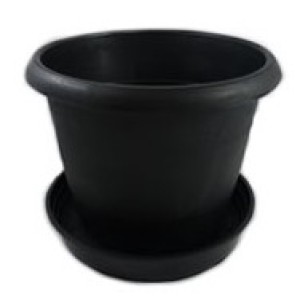 Vaso Vb-18  Preto Com  Prato