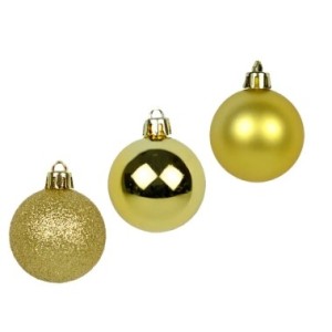 Bola  De Natal   6 CM  3 Unidades Solapa Sortidos