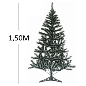 Árvore  De  Natal  Verde  Musgo Ponta  Branca 1,50M  C/220 Galhos