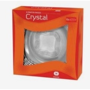 Conjunto De Prato Crystal Com 6 Unidades