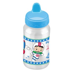 Copo Com  Valvula Astronauta  Cristal /Azul  270ML  - Petita