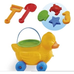 Beach  Play Pato  Balde  Pato  Praia Com  Acessorios