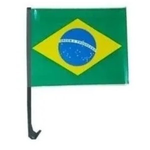 Bandeira  Com  Haste  Para  Carro 12 unidades
