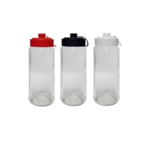  Vidro Açucareiro /Farinheiro  Redondo Grande 550 Ml  Liso