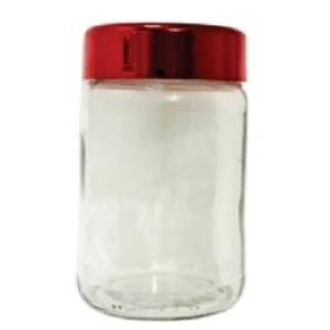 Pote  Vidro  600Ml  Requinte Vermelho