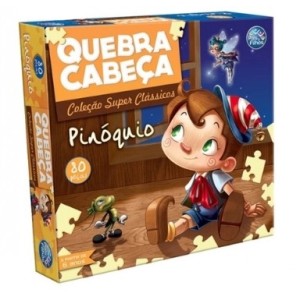 Quebra  Cabeça  80 Peças  Pinoquio  Premium