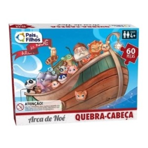 Quebra  Cabeça 60 Peças  - Arca De  Noe  - Premium