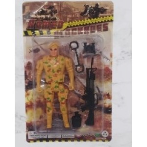 Boneco  Militar  - Sortidos- PP  - 19 Cm