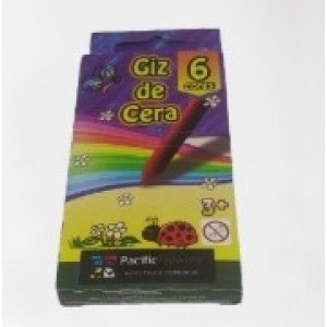 Giz  De  Cera  Com 6 Cores