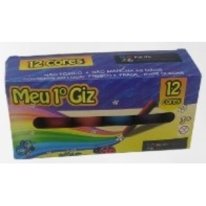 Meu  Primeiro  Giz Com 12 Cores
