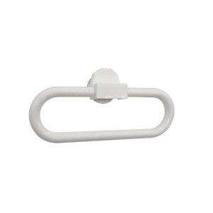 Porta Toalha Oval  Com Ventosa Branco