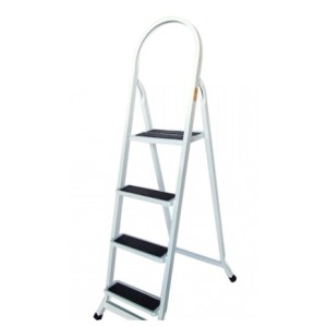  ESCADA RETANGULAR 4 DEGRAUS BRANCO PRETO