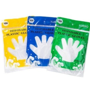 Luva  De  Plastico  40Gramas  Com 100 Unidades