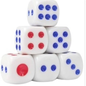Jogo de Dado Com 6 Peças