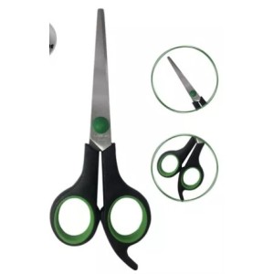 Tesoura  De  Metal  Com Ponta  Fina  e  Cabo  Plastico  Linha  Colorida 5,5