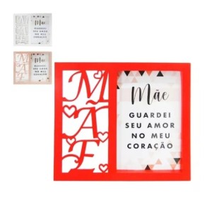 Porta  Retrato  De  Plastico  Mãe 10 x 15 Cm