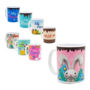 Caneca Plastica  Páscoa  Diversos 350 Ml