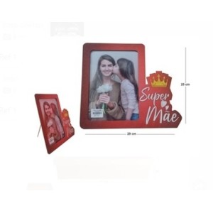 Porta  Retrato Super Mãe  15 x 21 Cm