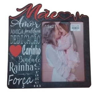 Porta  Retrato  Mãe Palavras  15 x 21 Cm