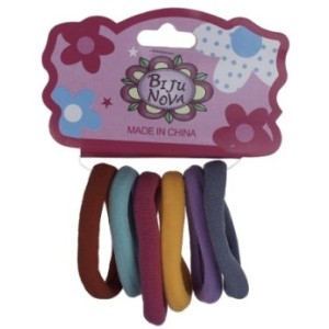 Amarrador  De  Cabelo  Elastico  De Meia  Liso  Tons Claros