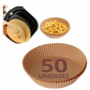Forma  Descartável  Para  Air Fryer  Com  50 Unidades