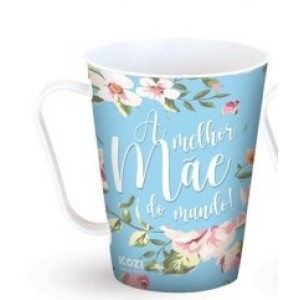 Caneca  Decorada  Mãe  Te Amo   430 Ml