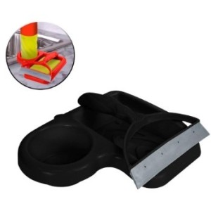 Kit Porta Detergente  Com Rodinho Preto