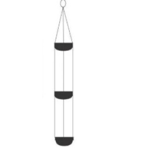 Violeteiro Corrente Com 3 Pratos