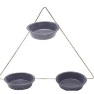 Violeteiro Triangular  Com 3 Pratos