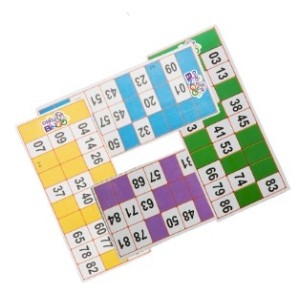 Cartelas de  Bingos  24 Cartelas na Solapa