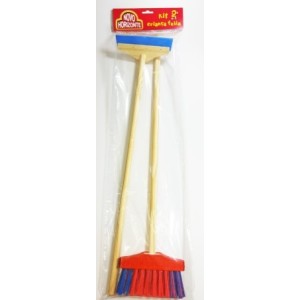 Kit Criança Feliz 2- Vassoura Noviça + Rodo